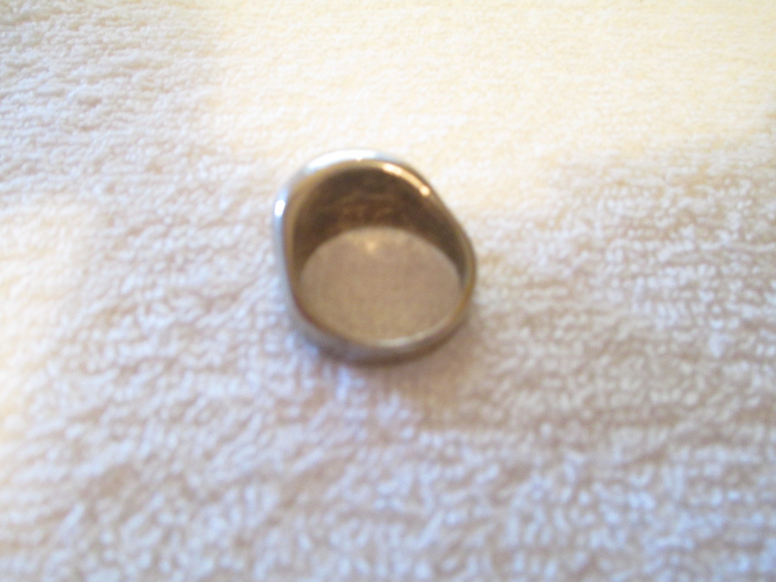 SILVER SOLID BAND RING SIZE 9 METAL RING