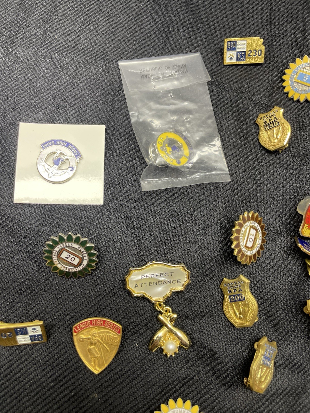 Lot Of 30+ Bowling Theme Award Pins See Pictures Details/wear