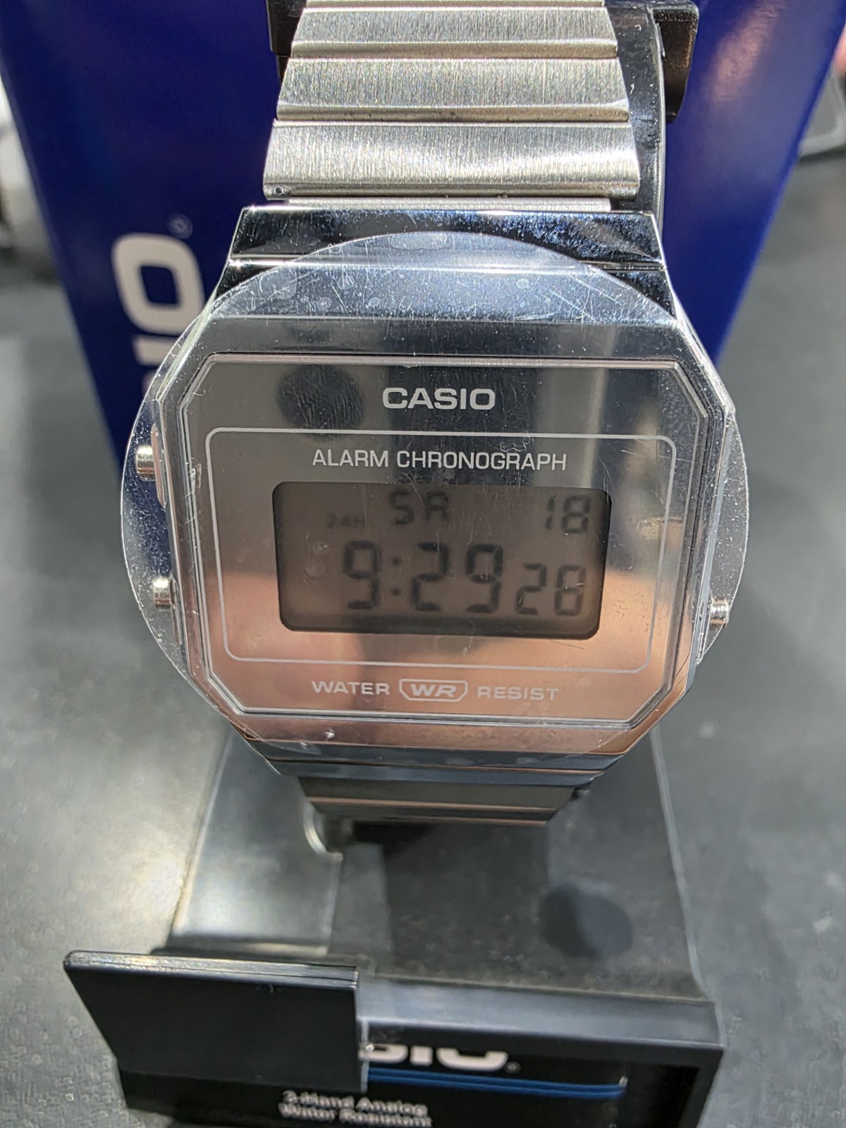 CASIO A700WEV-7AVT Vintage Stainless Steel Digital Watch LED Watch New In Box