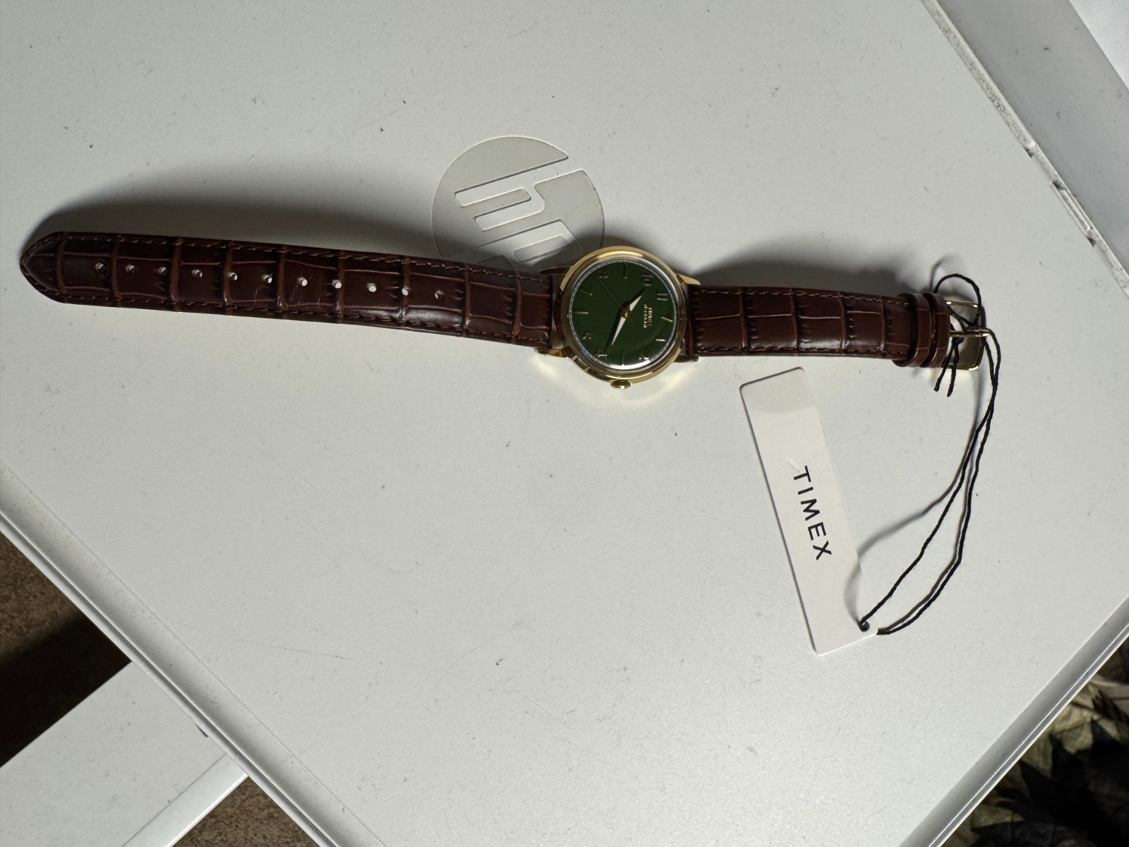 Timex Green Marlin Quartz 34MM Watch TW2Y37800 W/Box Runs Good