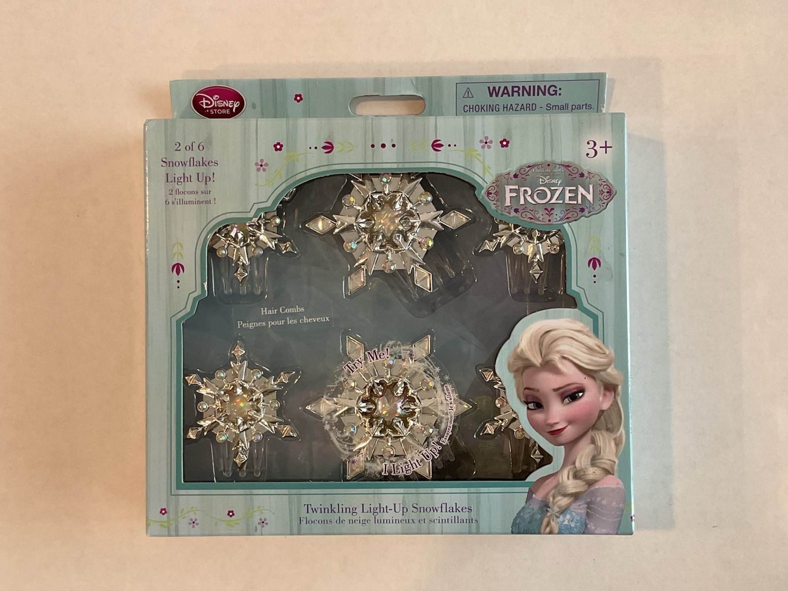 Disney Frozen Beaded Necklace & Bracelet Jewelry Set Book & Hair Pins Set ~ NEW!