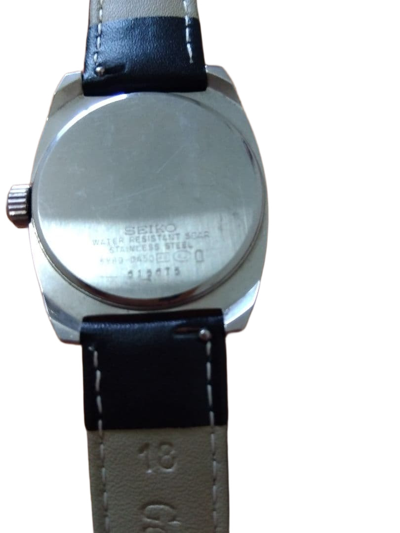 Exc+5 Vintage Seiko SUS 5Y89-0A50 Blue Dial Analog Quartz 35mm Men Watch JDM
