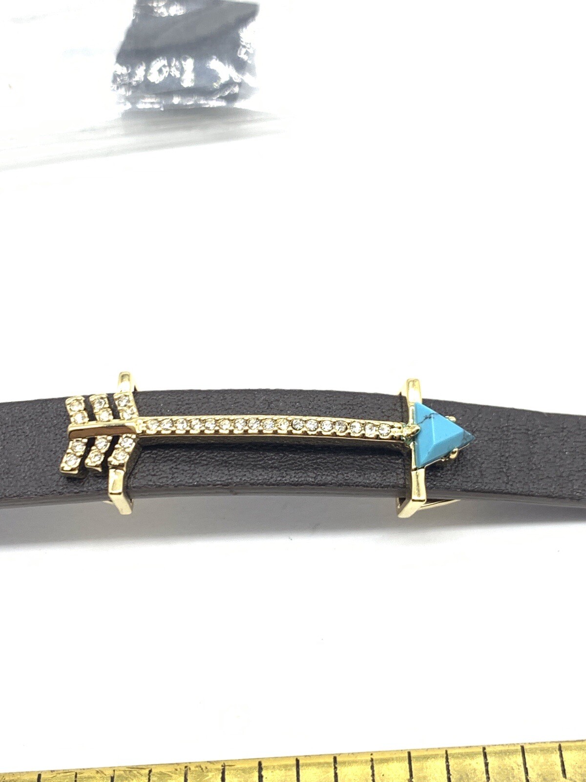 Keep Collective Bracelet Slide Charm Rhinestone Silver Gold P Purple Leather B13
