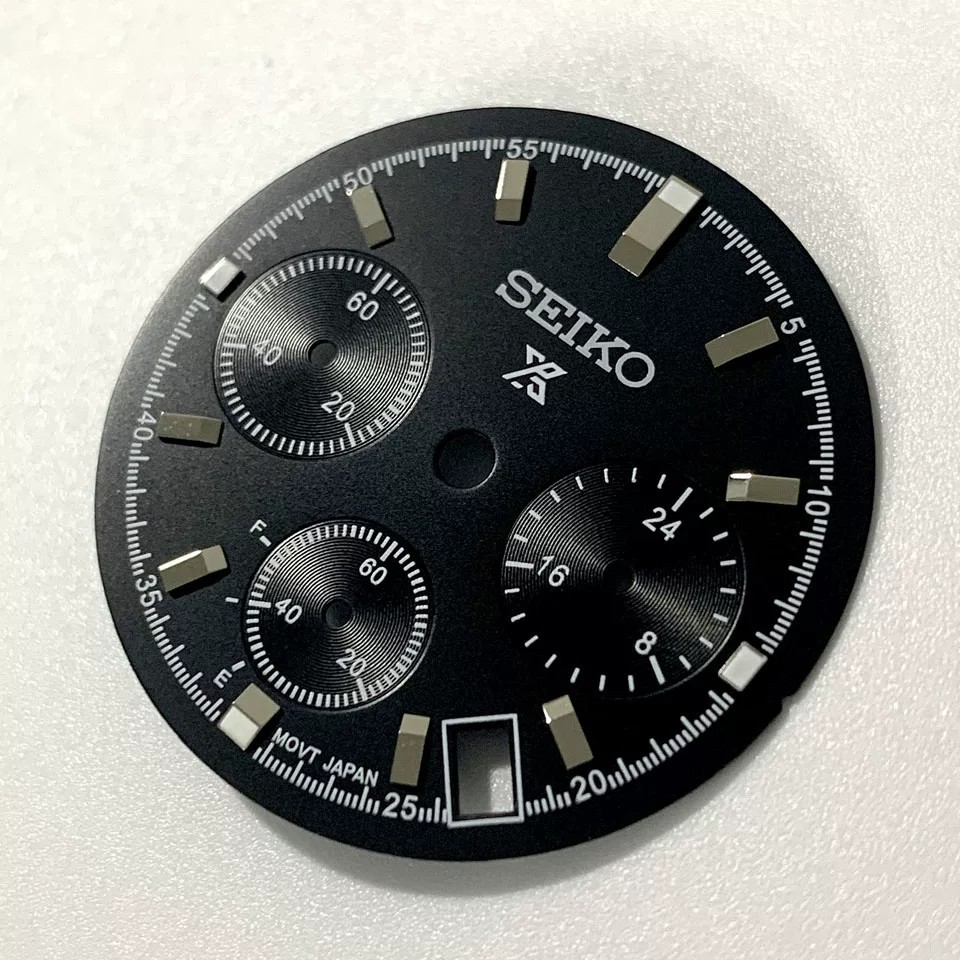 29.5mm Multifunctional Watch Dial Green Luminous for VK63 Movement Accessories