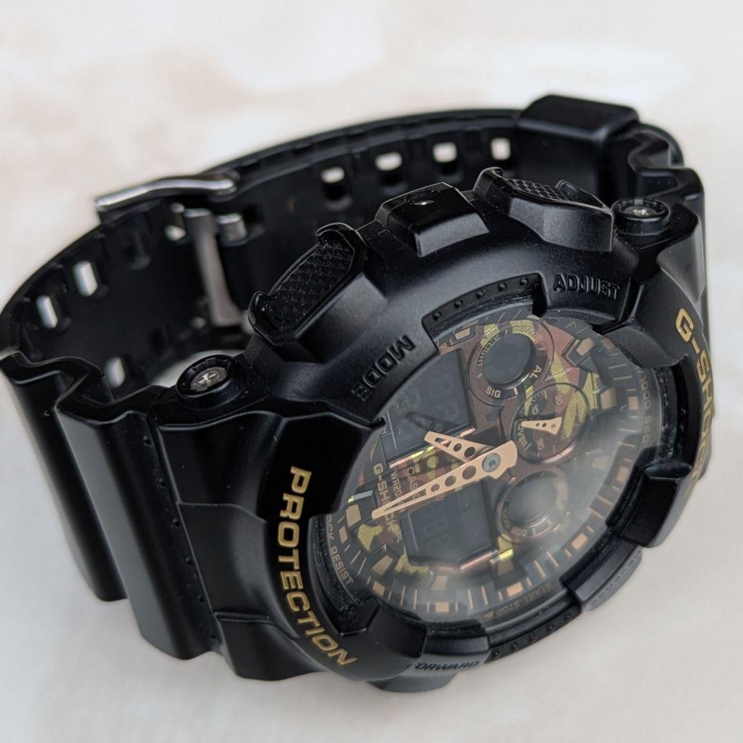 Excellent Condition GA 100CF 1A9JF G SHOCK Camouflage New Battery