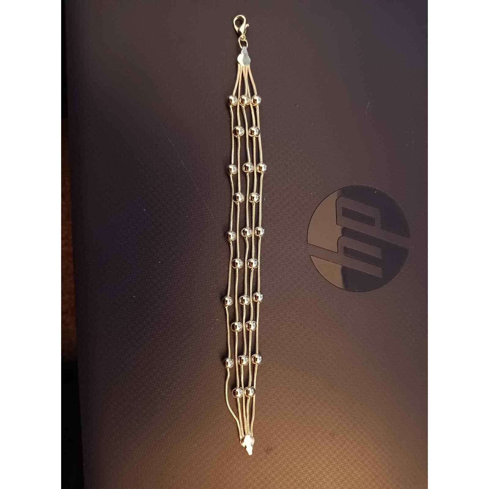Women’s Sterling Silver Bracelet Size 7.5 inches 12 MM Lobster Claw Closure