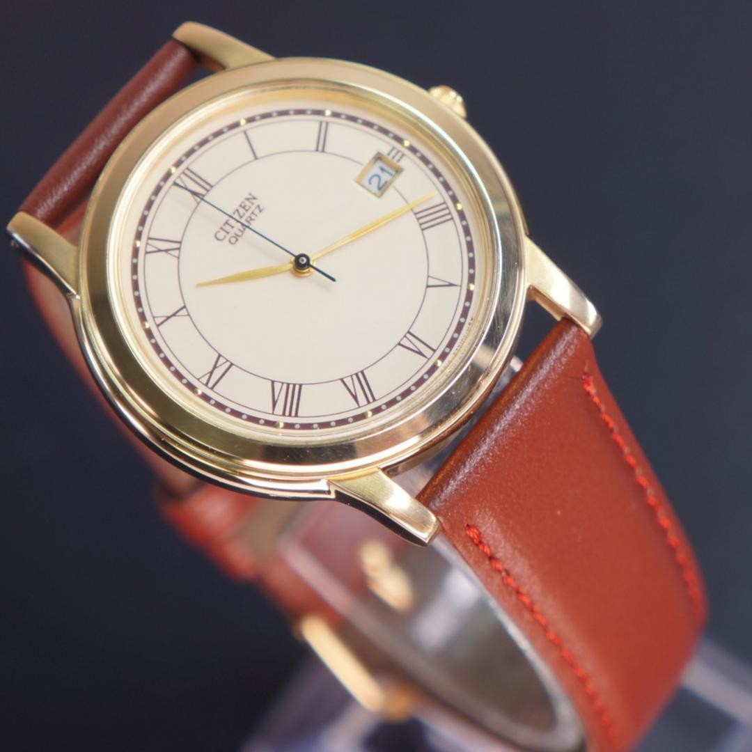 [Working, Excellent Condition] Citizen Men’s Watch, New Strap, Battery Repla