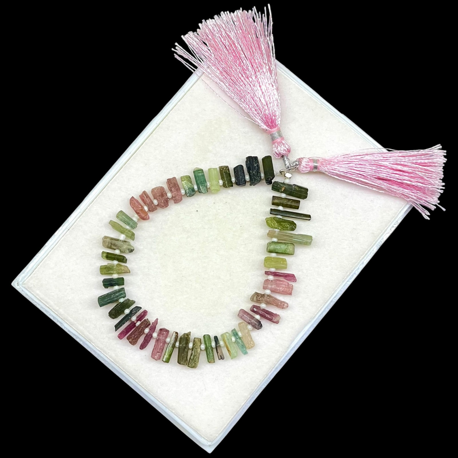 Natural Tourmaline 8-16mm Multi Color Drilled Rough Stick Loose Gemstones Lot