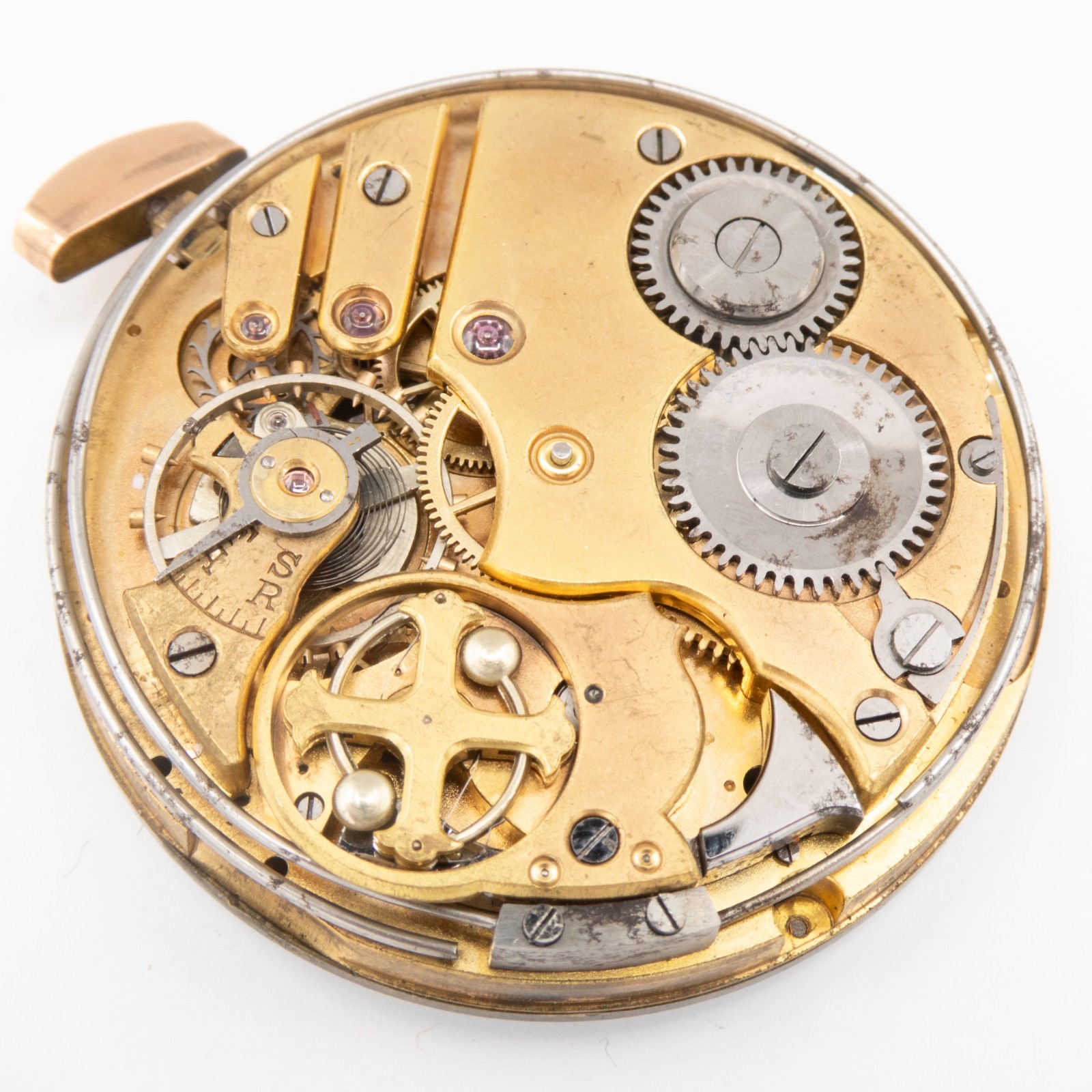 Unsigned Repeater 44.4 x 10.2 mm Antique Pocket Watch Movement