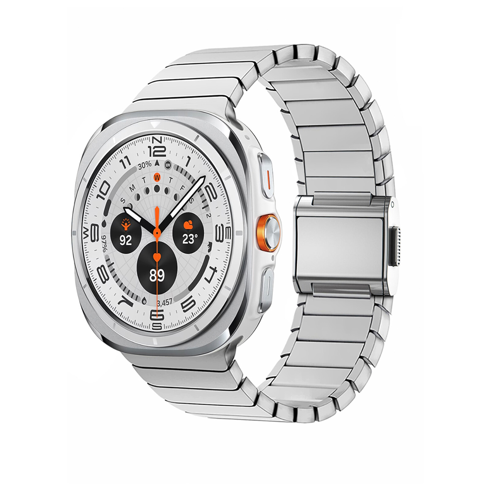 Rugged Titanium Alloy or Stainless Steel Metal Band For Galaxy Watch Ultra 47mm