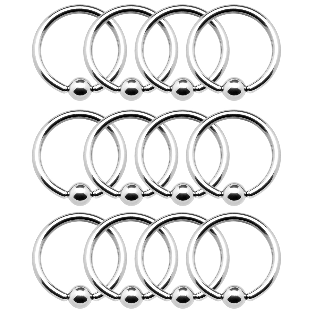 Wholesale 12Pk Captive Bead Rings 12G 2mm Ear Lip Nose Nipple Piercings Jewelry