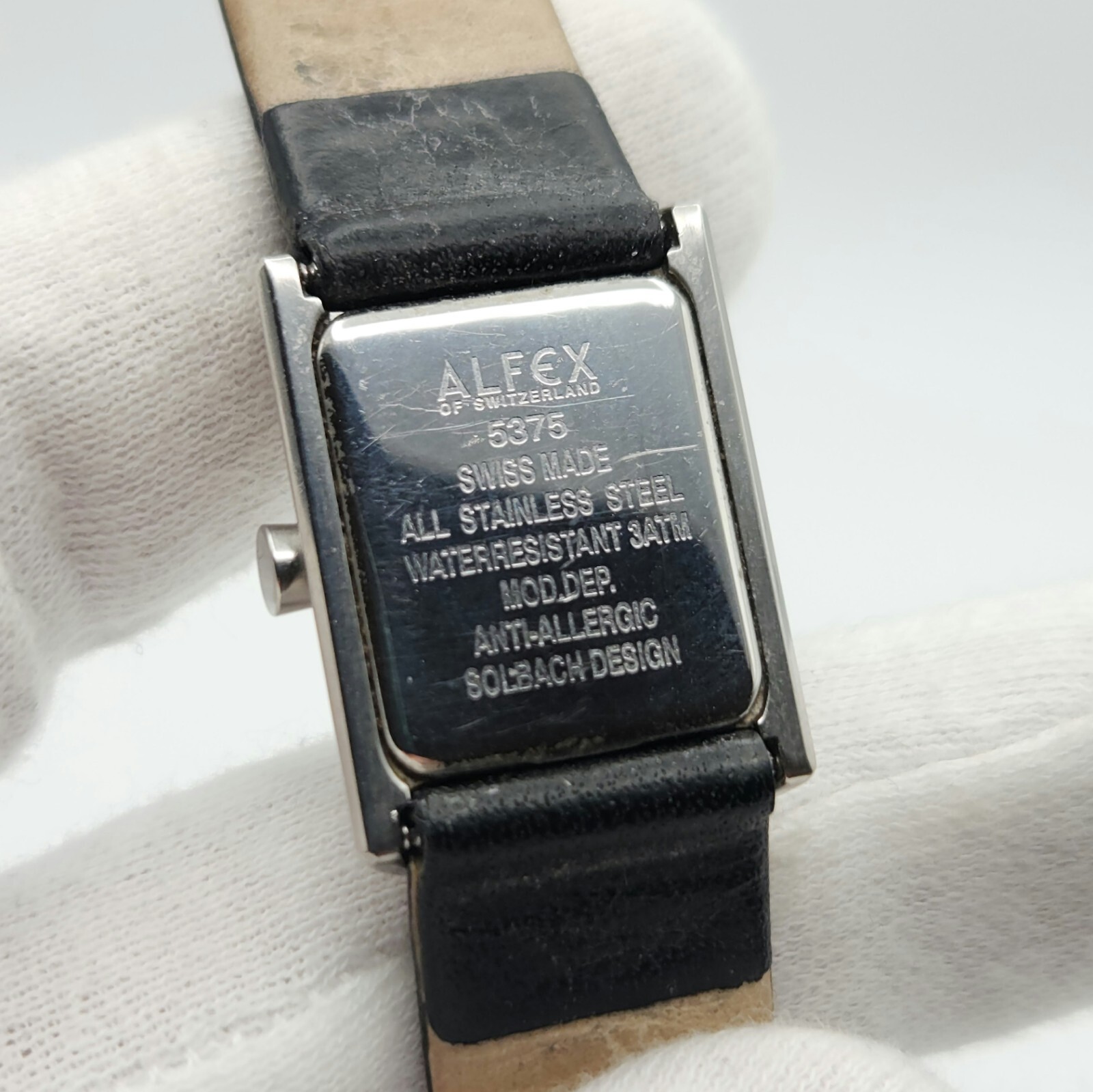 Alfex Ladies Small Stainless Steel Case Anti-Allergic Swiss Made Quartz Watch