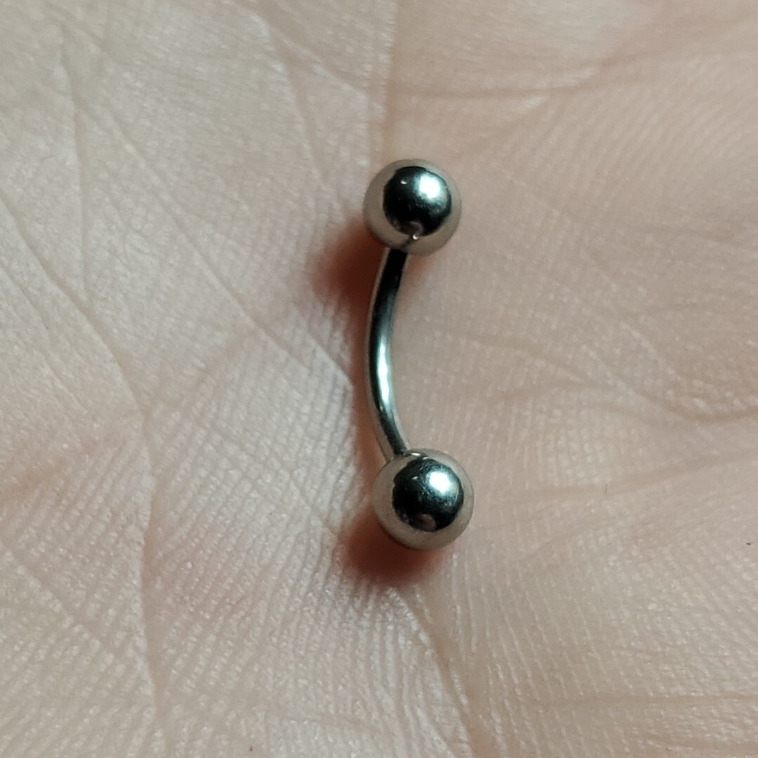 Surgical Steel Curved Barbell 4mm Balls 18g 16g 14g 6mm 8mm 10mm USA Ship Fast