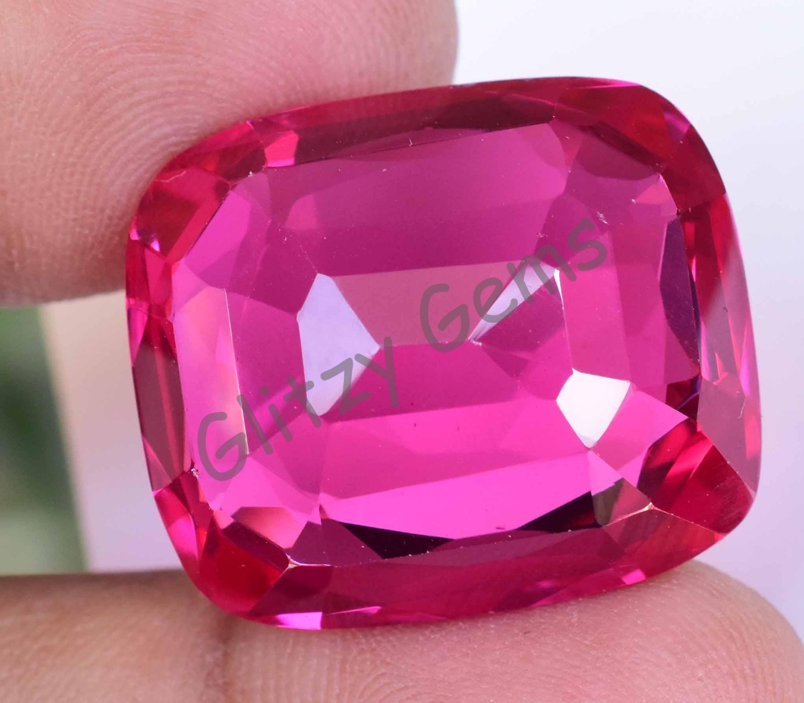 Natural Red Pink Ruby Mogok 68.85 Ct Cushion Stunning CERTIFIED Loose Gemstone