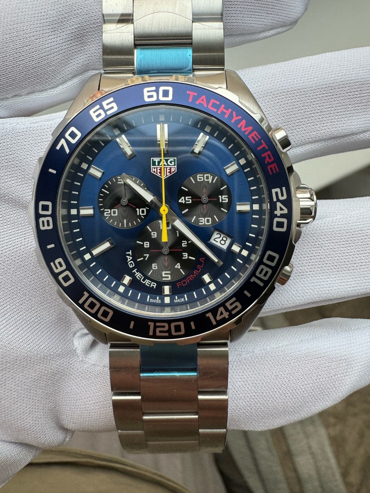 TAG HEUER Formula 1 Red Bull Racing Quartz Chronograph Blue Men’s Watch CAZ101AB