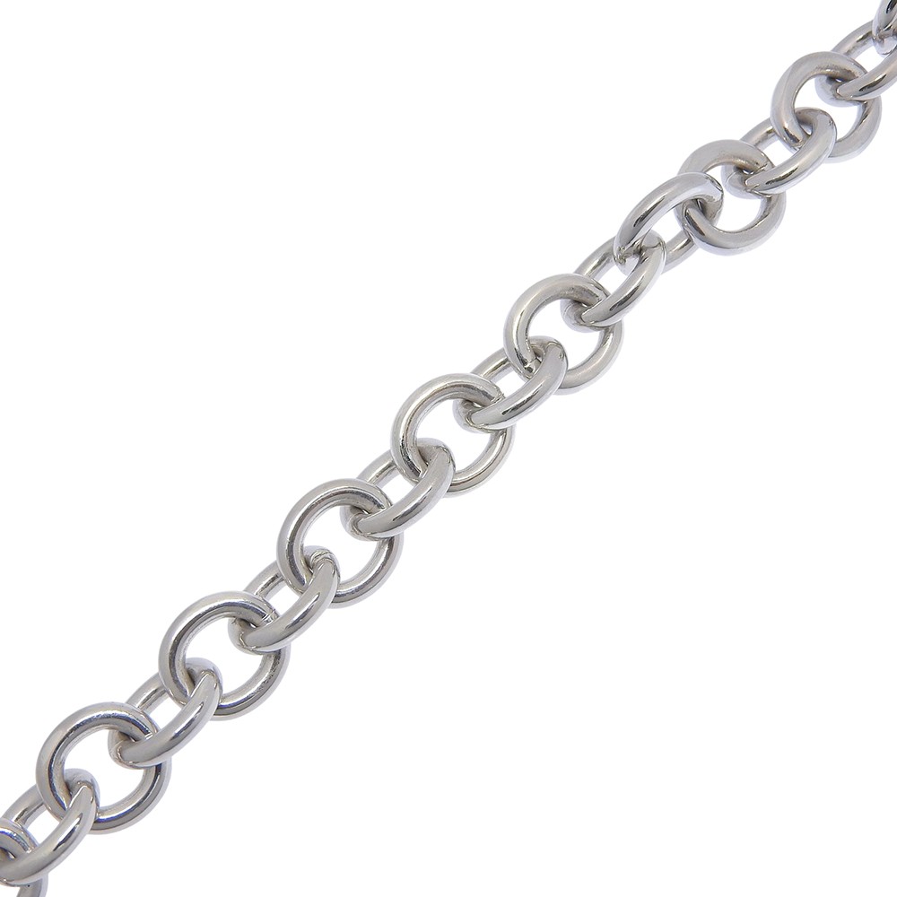 TIFFANY&Co. Return to Bracelet circle tag Silver925 35.4g unisex
