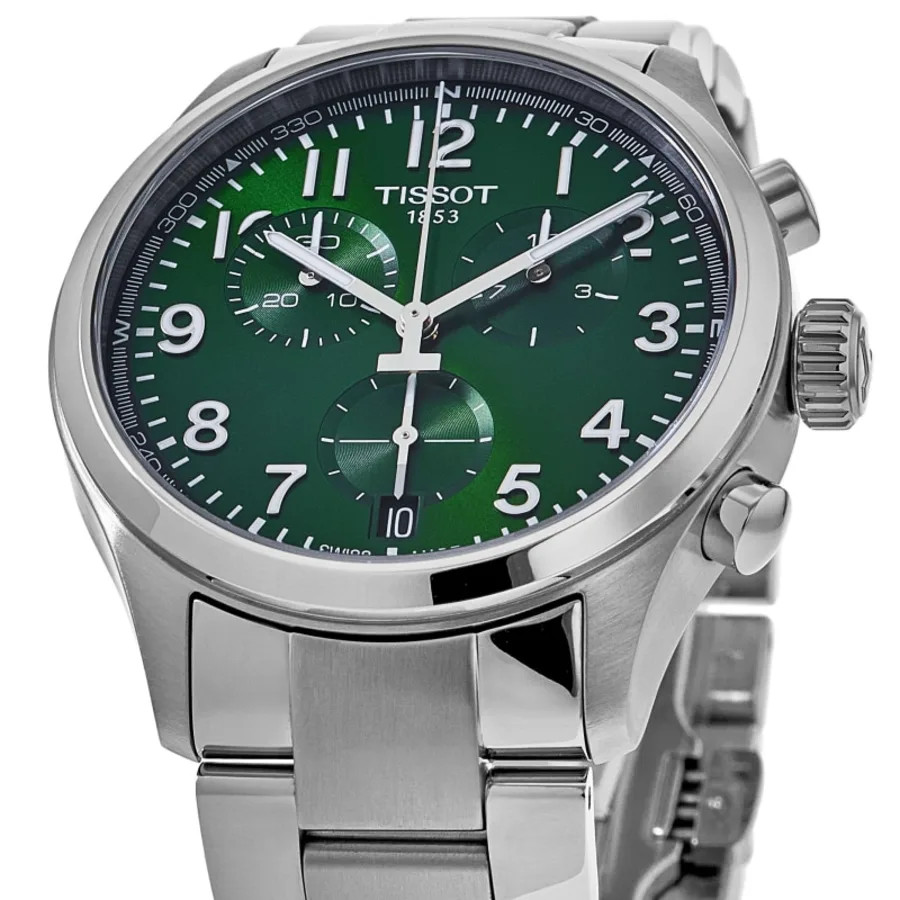 New Tissot Chrono L 42mm Green Dial Stainless Men’s Watch T116.417.11.092.00