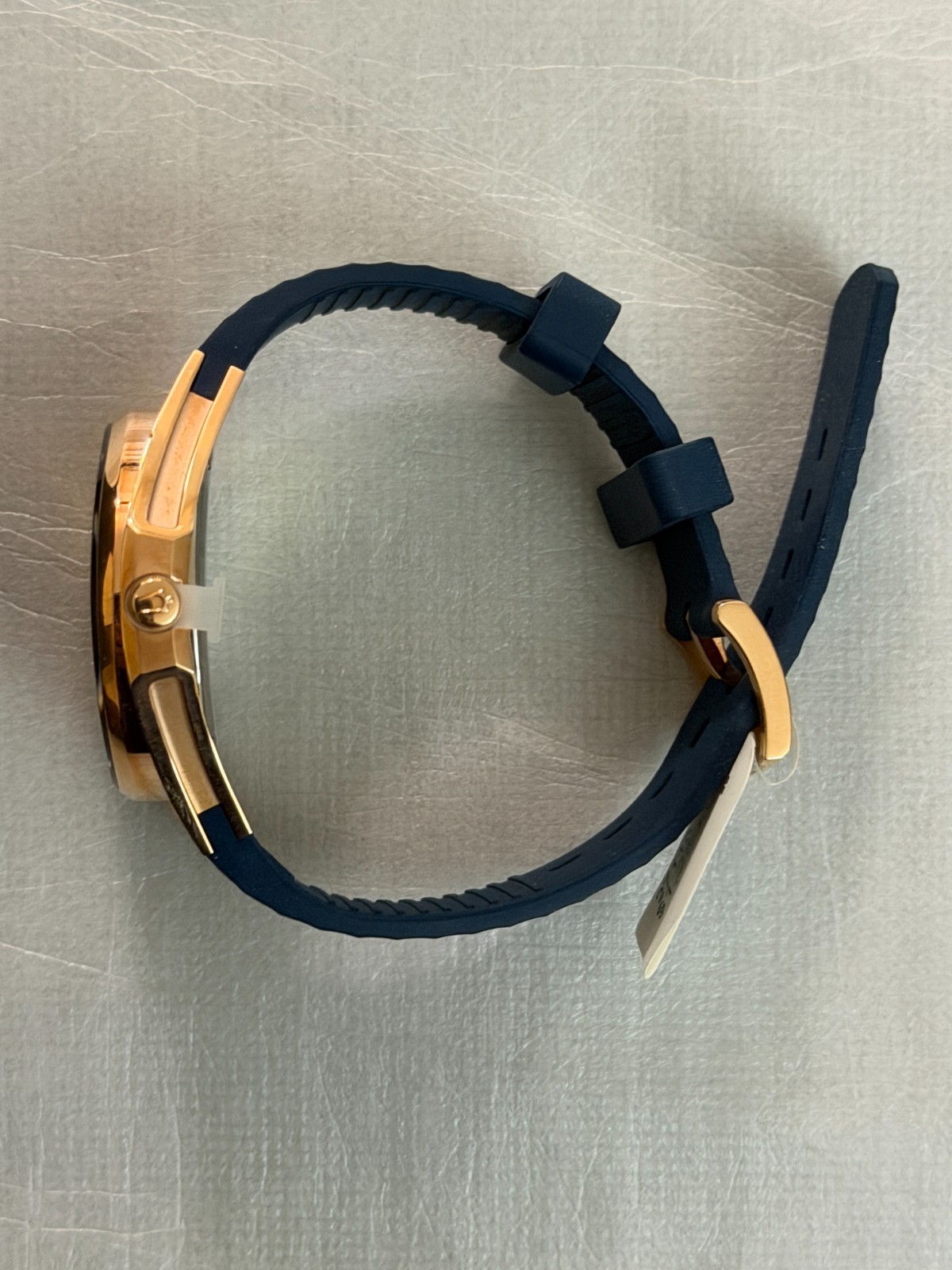 Bulova Curv Marc Anthony Blue Dial Women’s Watch 97P174. NIB $1,250. Rose Gold.