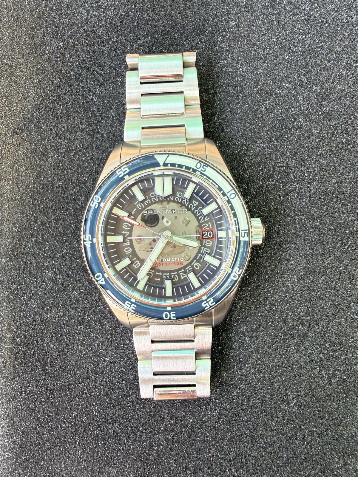 Spinnaker Fleuss Severn Stainless Steel Blue 43mm Automatic Watch SP-5118-22