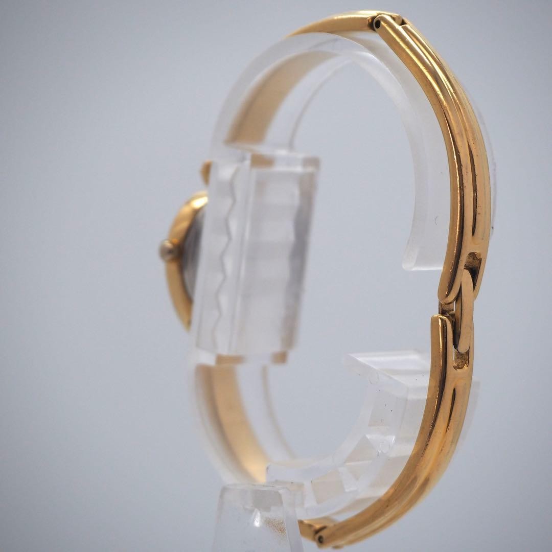 617 Working SEIKO Watch Oval Color Stone Women Gold