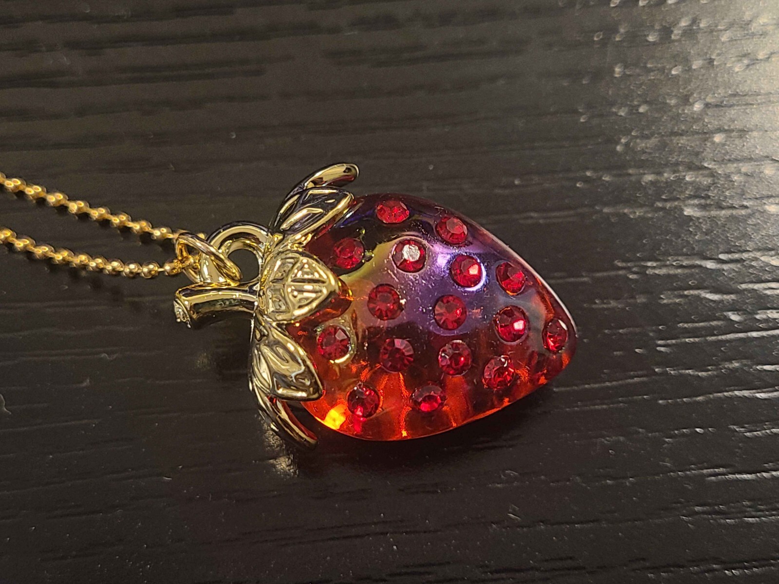 New Sweet and fresh strawberry necklace fashionable versatile clavicle chain