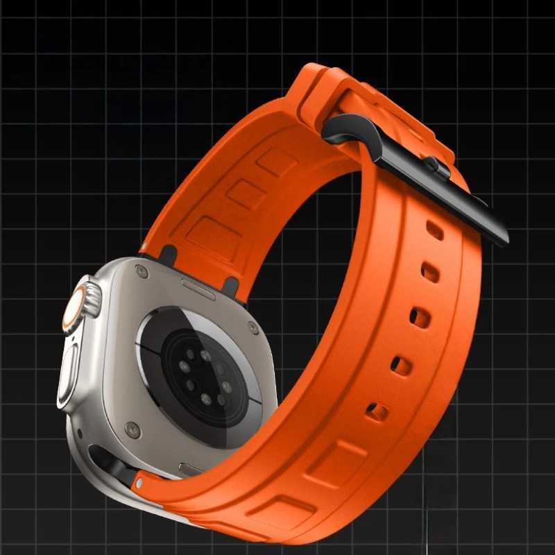 Liquid Silicone Sport Band for Apple Watch 11 10 9 8 7 6 Ultra 3 2 44/45/46/49mm