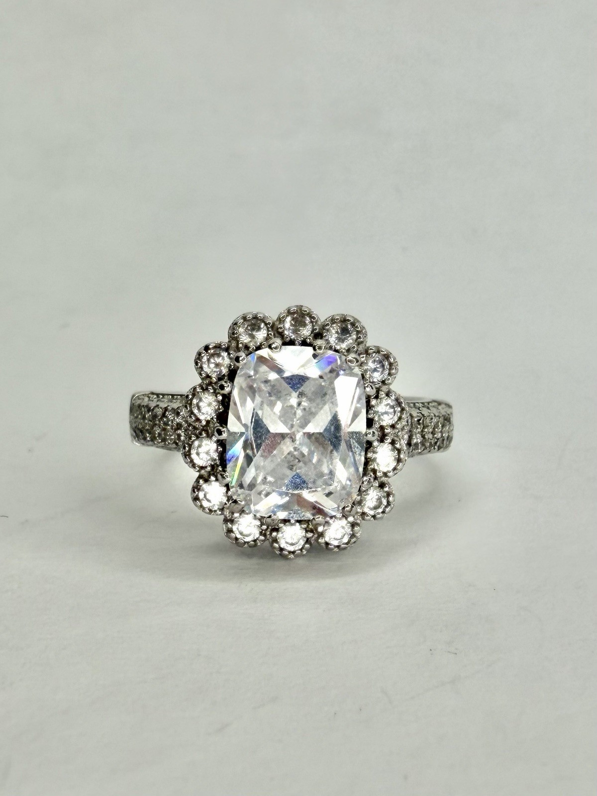 FZN Fuzion Creations Sterling Silver Statement Ring Sz 8