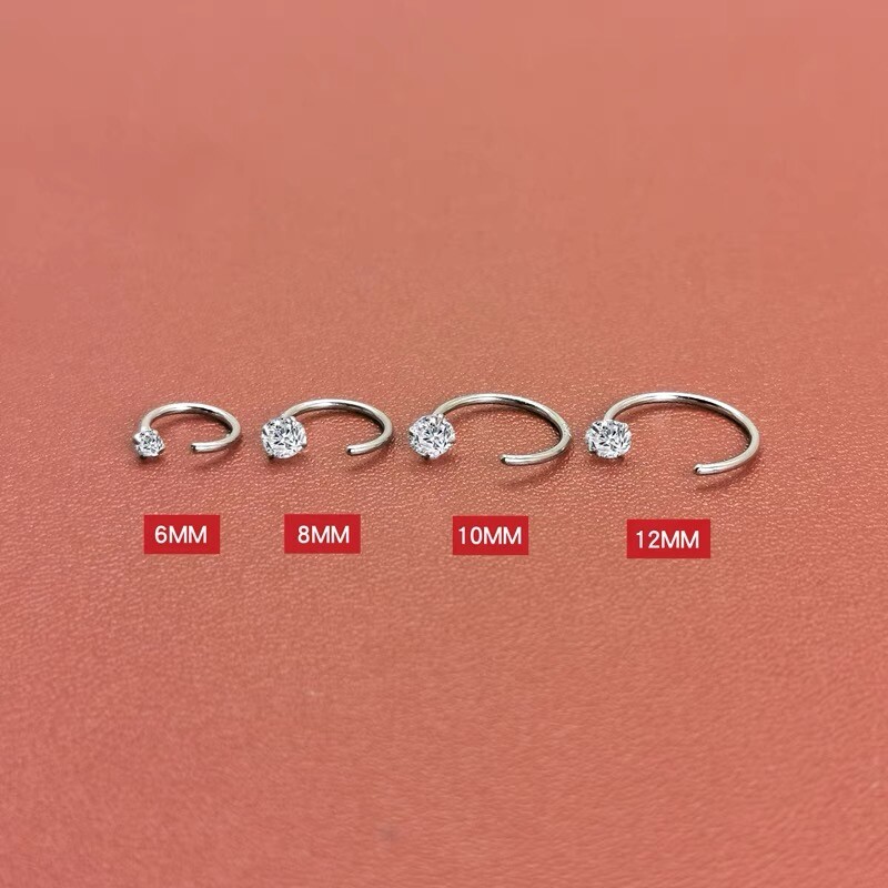 Womens Surgical Steel Sleeper Tiny Round Huggie Hoop Earrings Fashion Jewelry