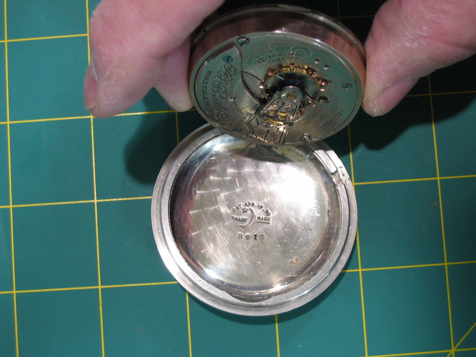 c1903 WALTHAM Model 1883 “P.S.Bartlett” Side Winder 18s 17 Jewel Pocket Watch