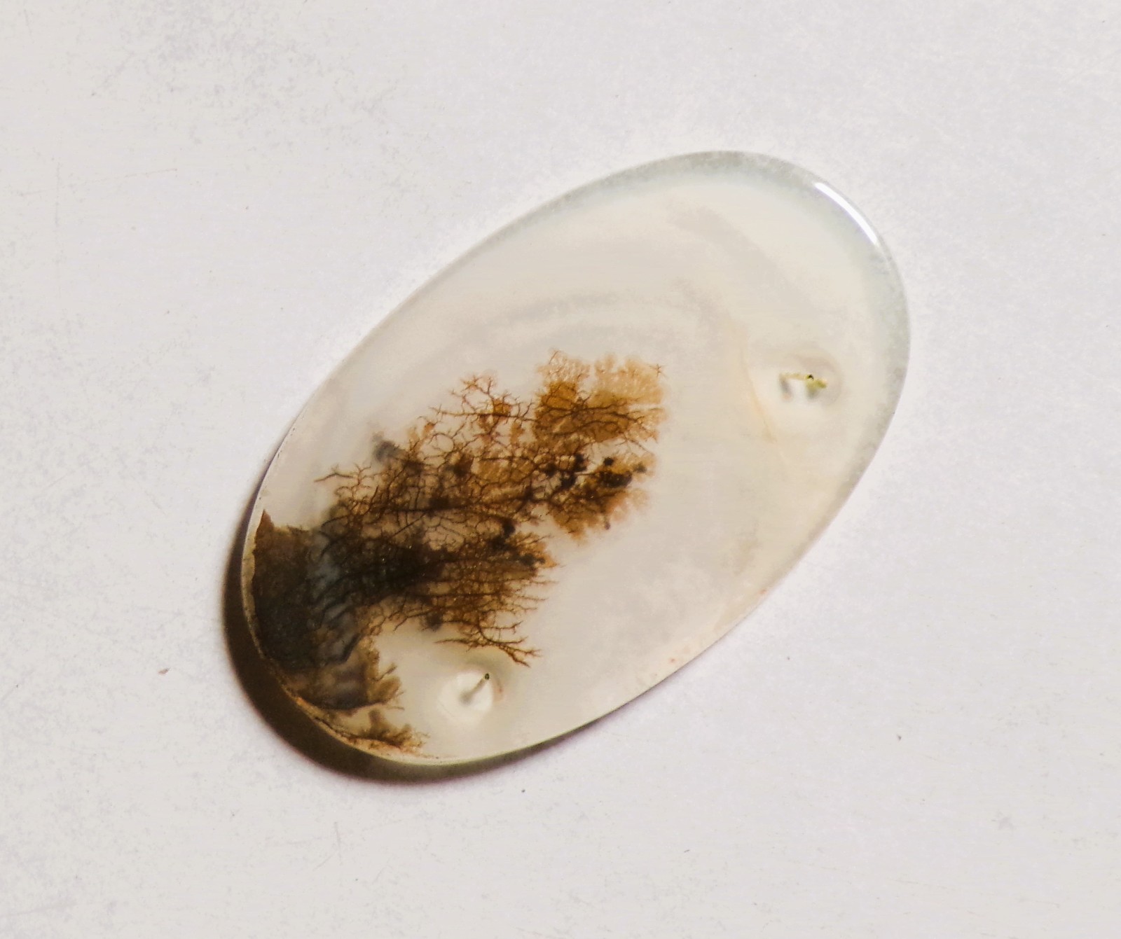 11.70 Cts Natural Shazar Dendritic Agate Cabochon Loose Gemstone 31X19X2MM 130