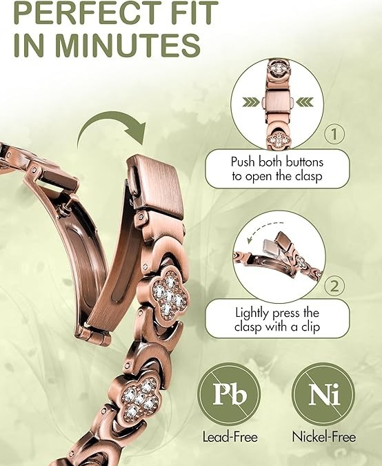 GMOX-Woman Butterfly Copper Bracelet Luxury&Elegance|Couple Magnetic Bracelet