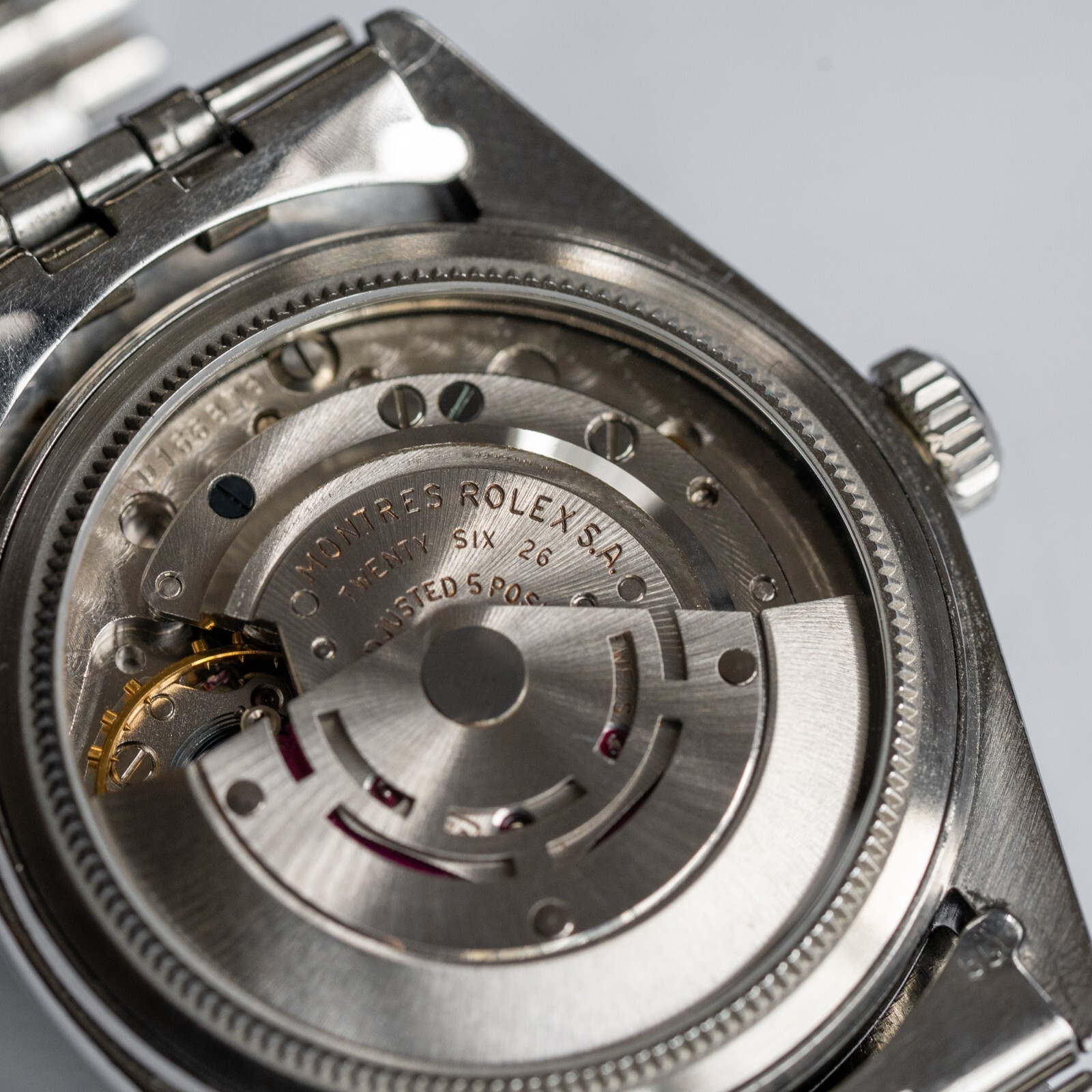 Extra-Slim Sapphire Exhibition Caseback for Vintage Rolex Datejust