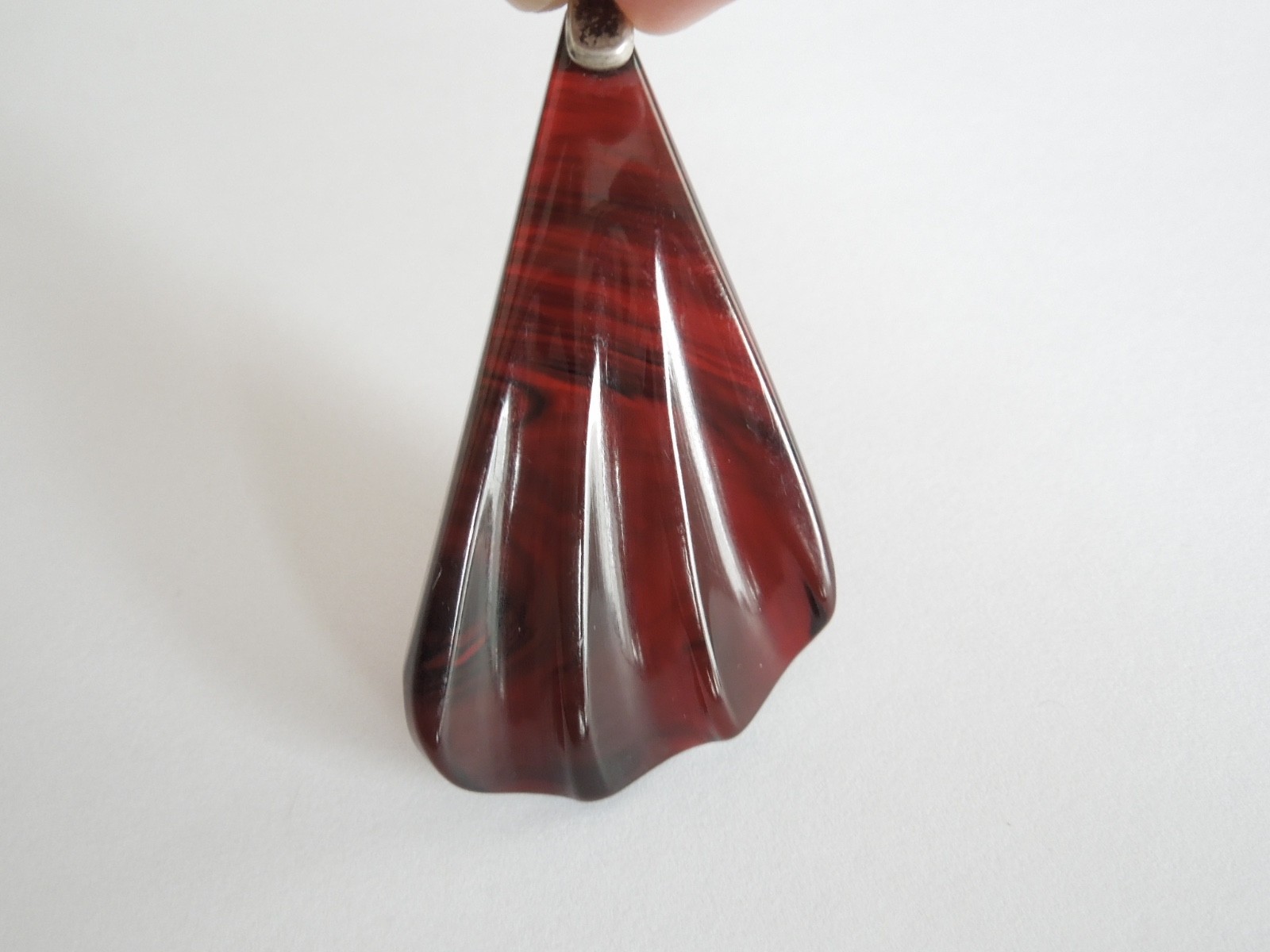 Vintage Pendant Bakelite Tested Cherry Cherry 8.3 G/6.6 X 3.3 Cm