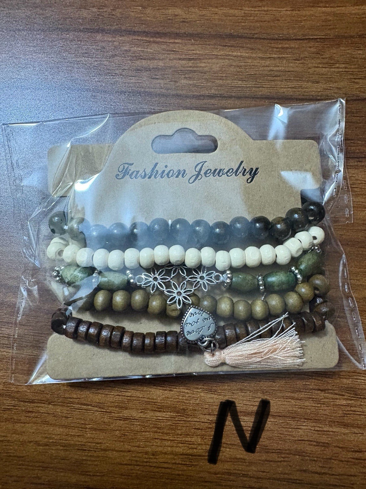 New Bracelet Sets Beaded Multi Color Charms Various Designs Hearts Turquoise