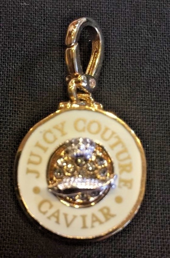 JUICY COUTURE CAVIAR BLACK LABEL CHARM NWT! WJW57503