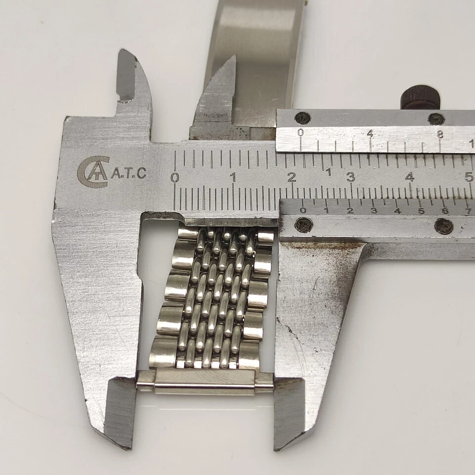 16 MM to 22 MM Beads of Rice Stainless Steel Watch Bracelet – Adjustable Endlink