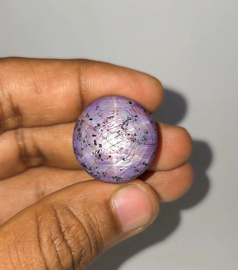 Natural 84.05 ct Star Ruby Pink Oval Cabochon untreated loose gemstone