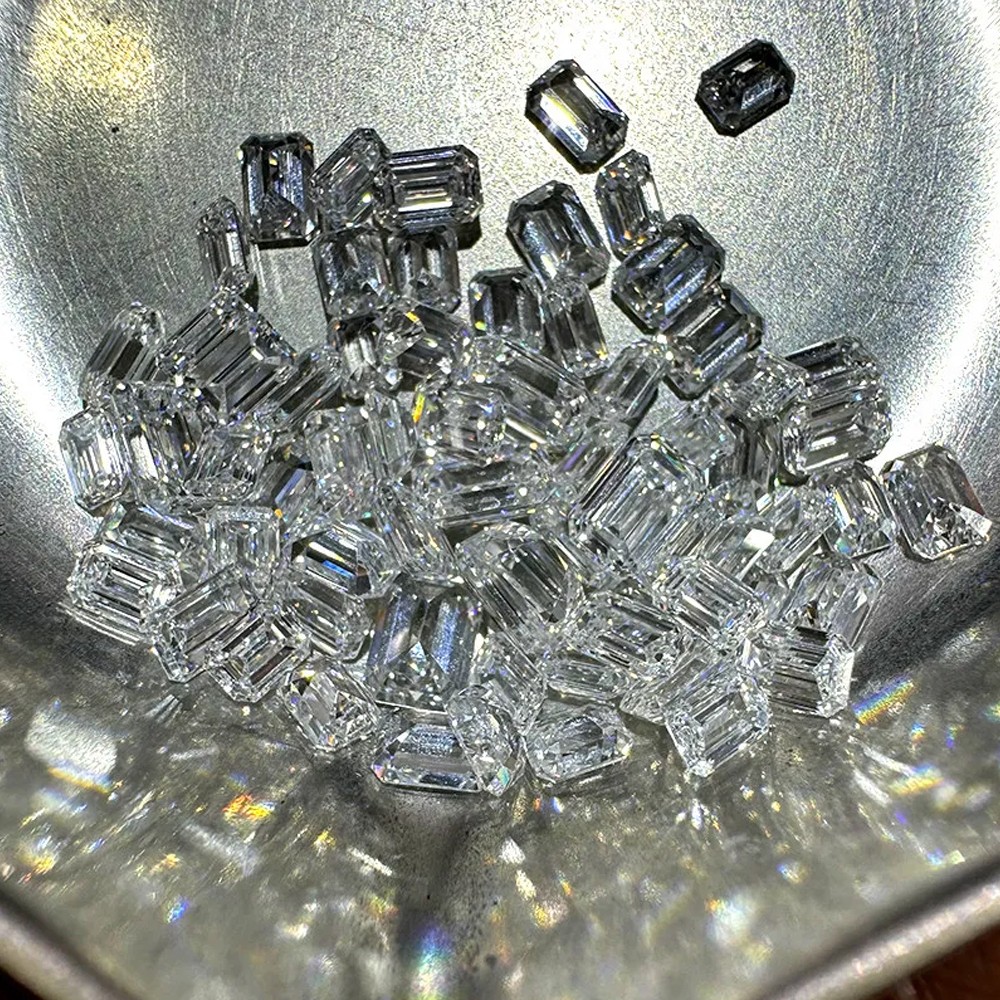 [CVD/HPHT Radiant Emerald] Wholesale 0.08-1ct Loose Lab Diamond Melee DEF VVS-VS