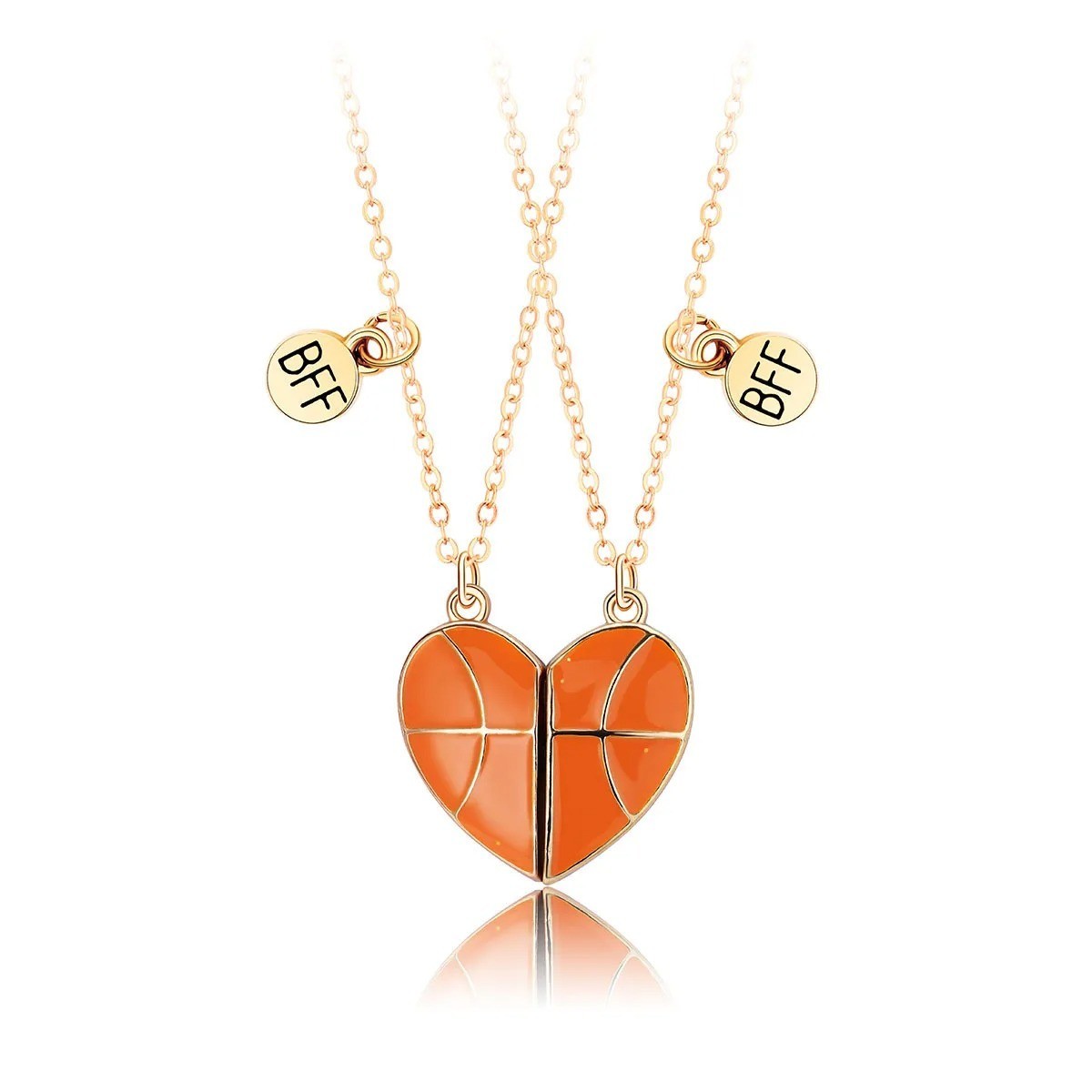 Stainless Steel I Love You Heart His Her Couple Pendant Necklace