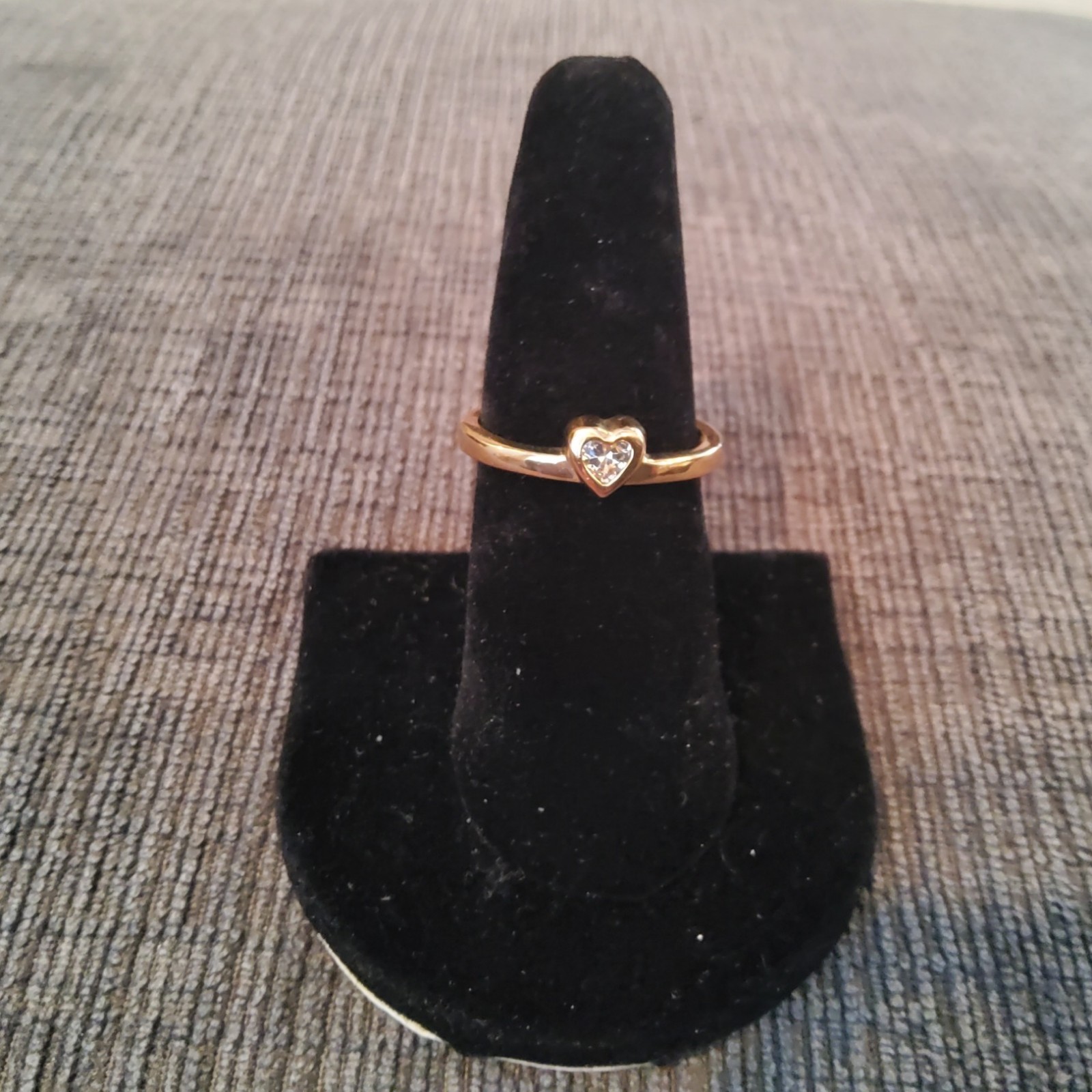 Park Lane ” TWO IN ONE” HEART RING – Silver & Gold PL w/ CZ – Size 10 – NEW