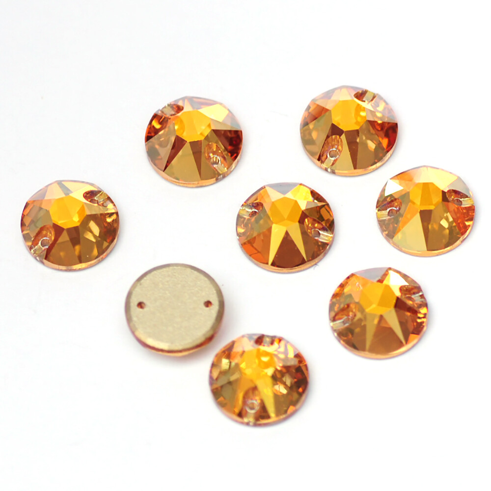 Glass Crystal AB XIRIUS Sew ON Strass Loose Rhinestones Flat Back Sewing Beads
