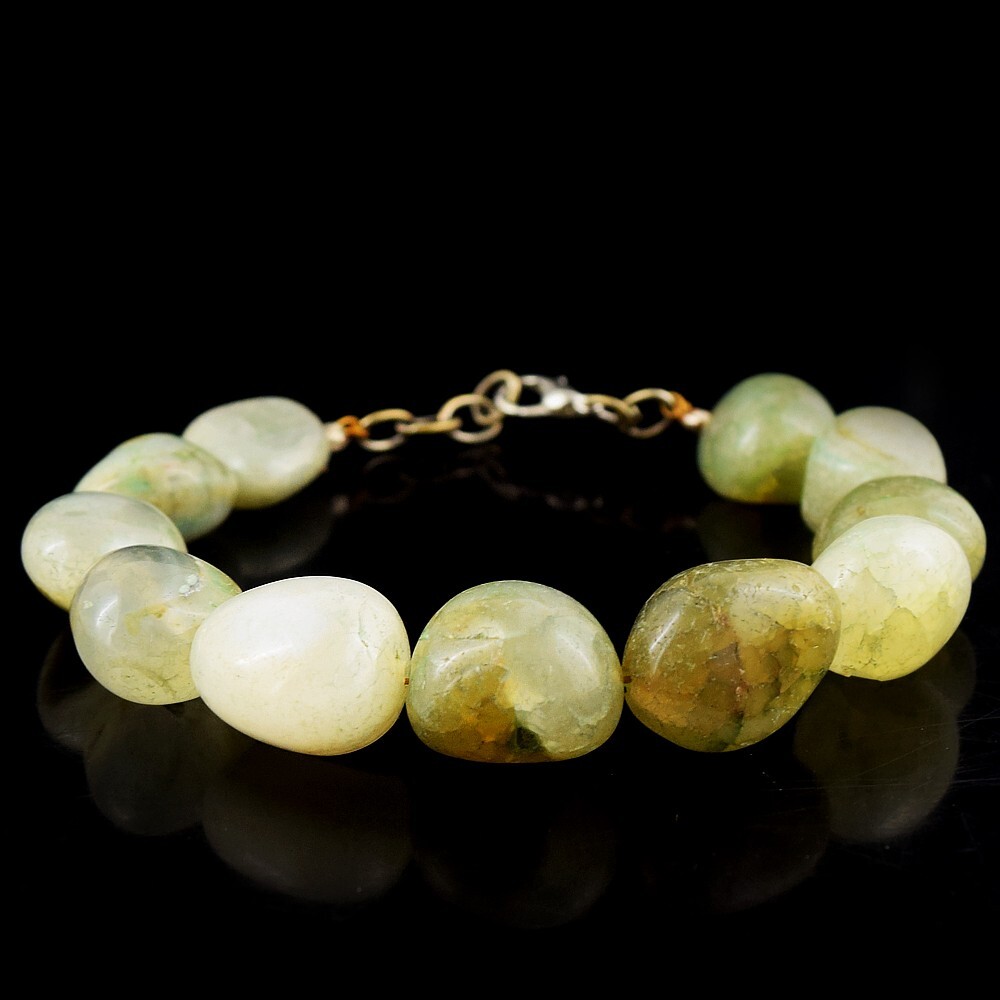 Precious Green Aventurine 218.00 Cts Beaded Beautiful Bracelet VK 11 E604