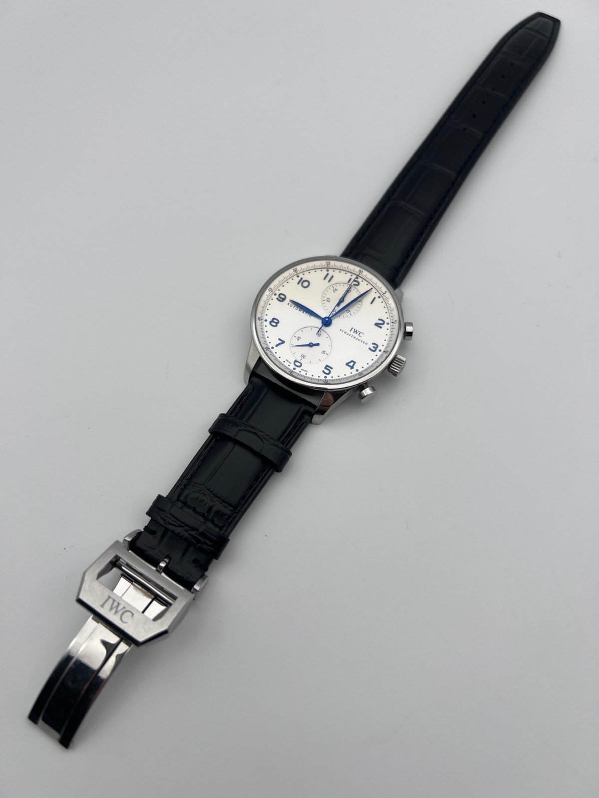 IWC Portugieser IW371446 41mm SS Silver Dial Automatic Watch #C12612