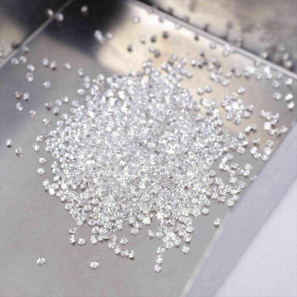 0.8 – 3.0 MM White D Color VVS1 Round Cut Loose Moissanite Stone Excellent Cut
