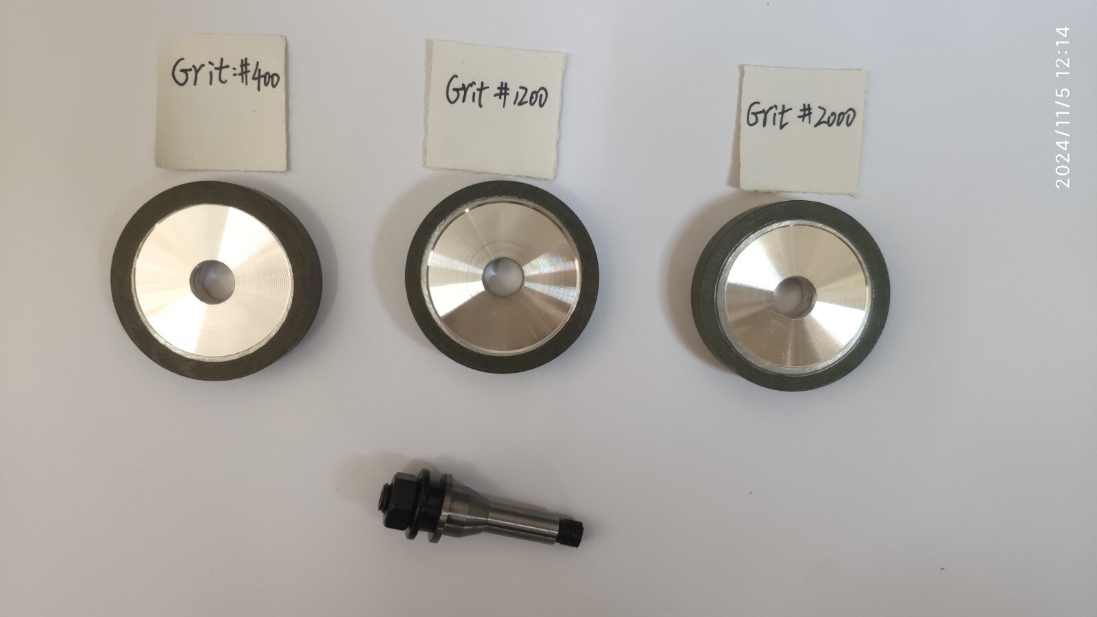 Diamond Wheel and 1pc Grinding Wheel Spindle fits Watchmaker Lathe 3pcs