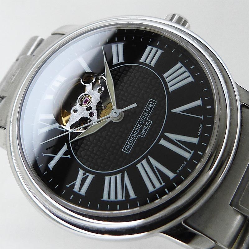 Frederique Constant Classic Heart Beat Watch 38mm SS Black Dial Automatic From J