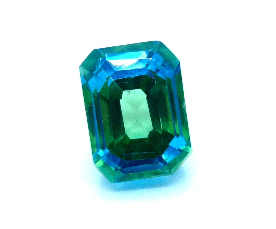 6.2 CT Natural Bi-Colour Pitambari Sapphire Radiant Certified Gemstone 11×8 MM
