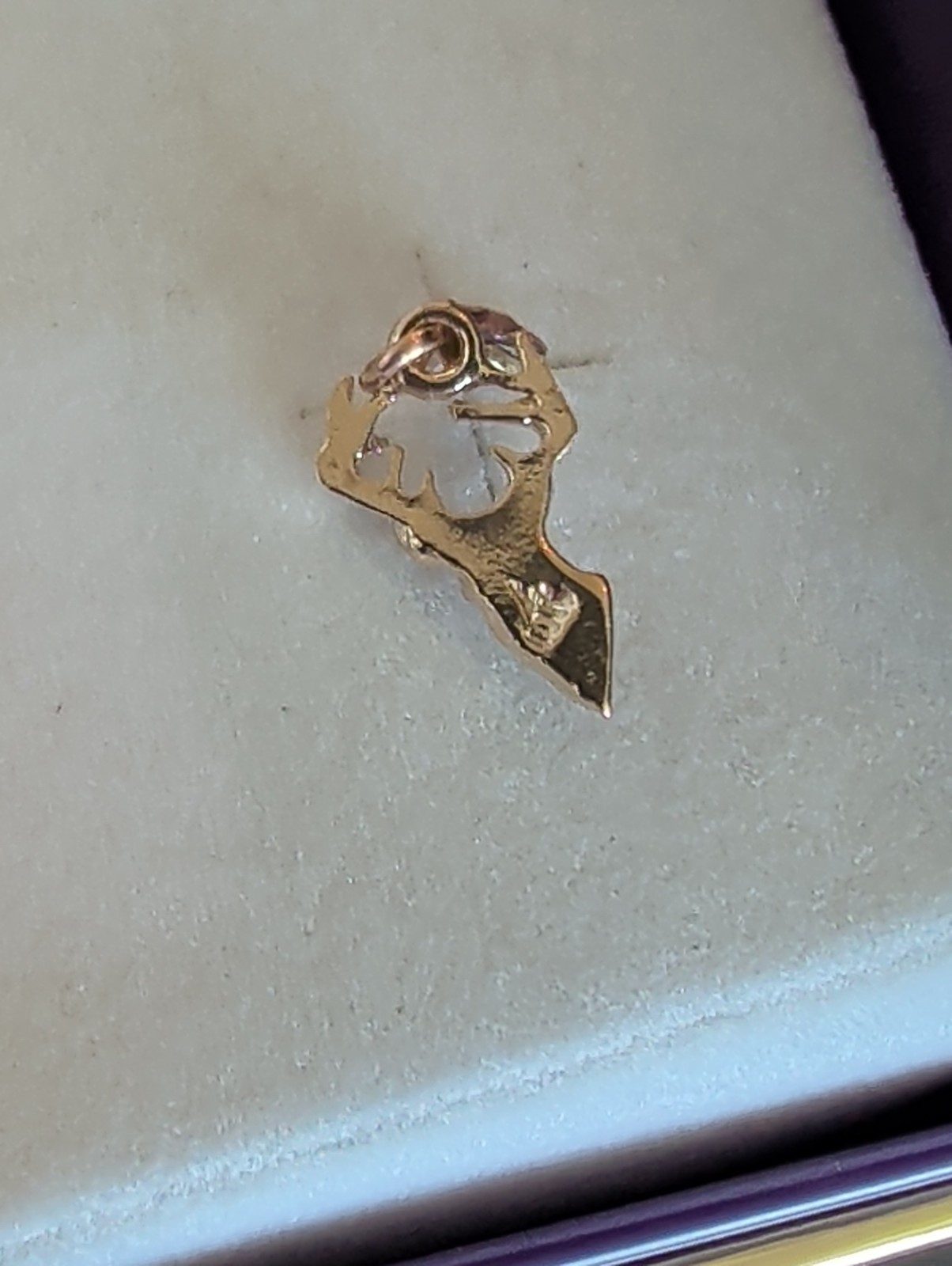 Landstrom’s Tri Color Black Hills Gold Post Earrings 14K Post & Nut Deer Q103