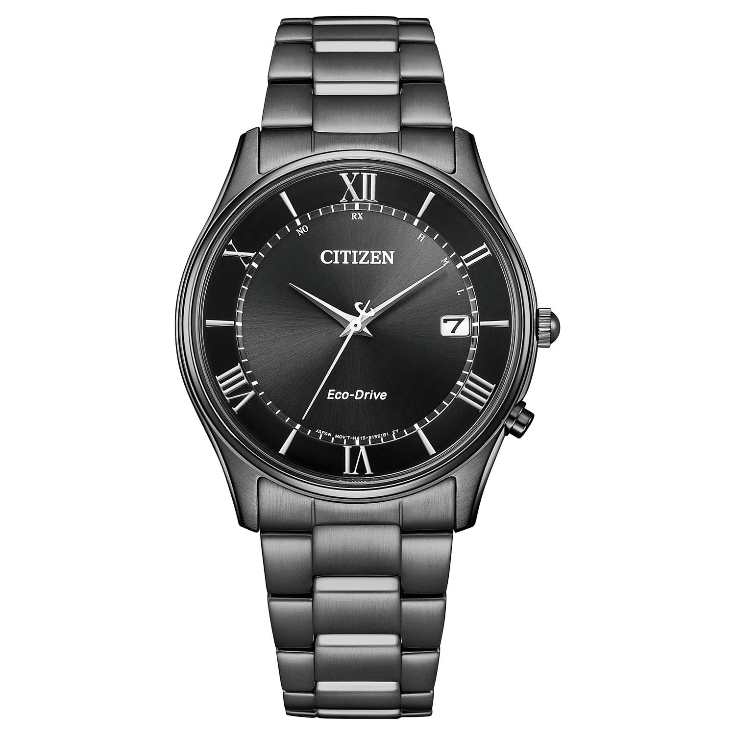 Citizen Collection Night Colour Eco Drive Radio AS1064 53E Black Slim 8mm Mens