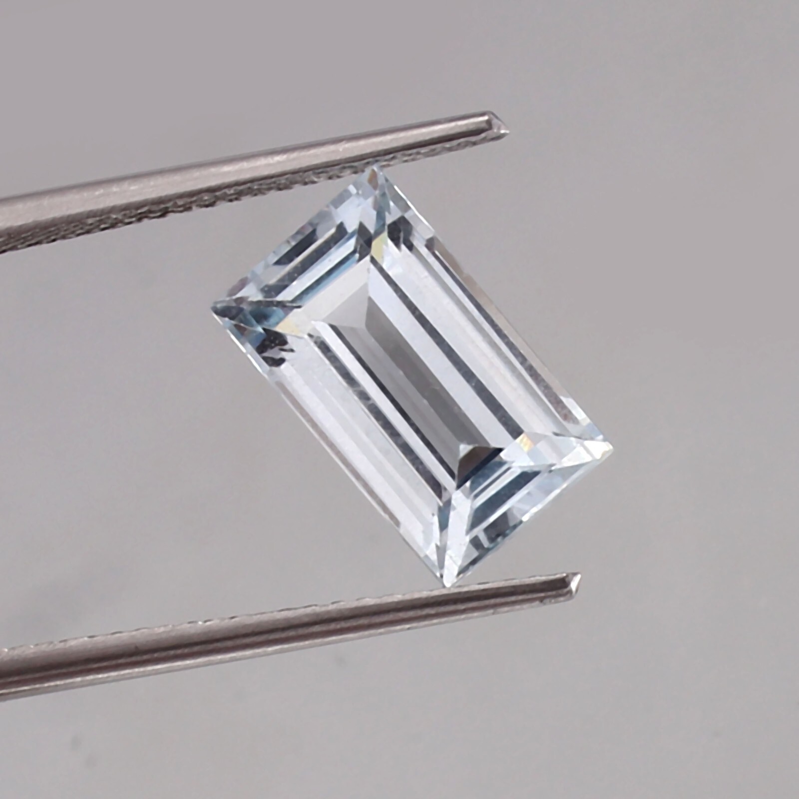 AAA Grade Natural Flawless Blueish Aquamarine Loose Emerald Cut Gemstone 11×6.70